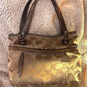 Coach Poppy Sateen Tote Bag